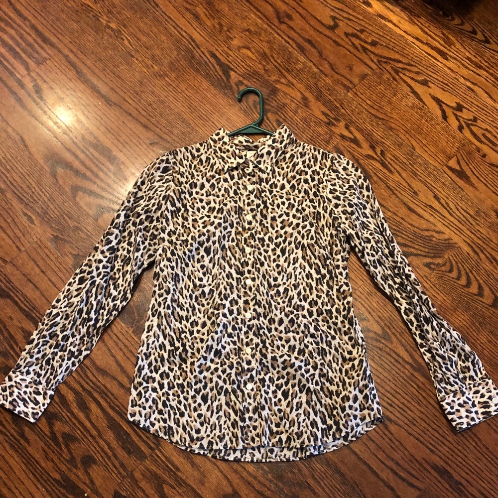 JCrew leopard button down.